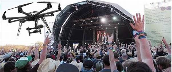 the role of drones in concert and festival security